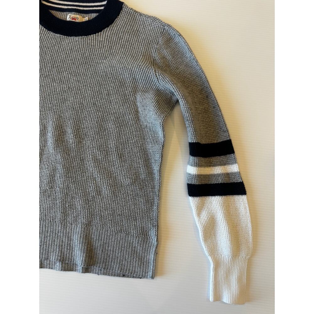 Faherty Throwback Crewneck Sweater Womens’ Small Gray Organic Cotton Cashmere - Picture 14 of 16
